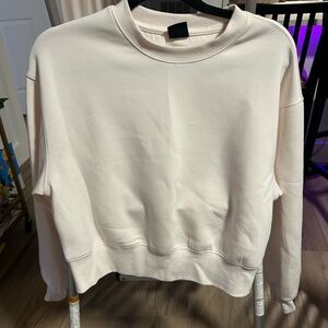 cream crewneck